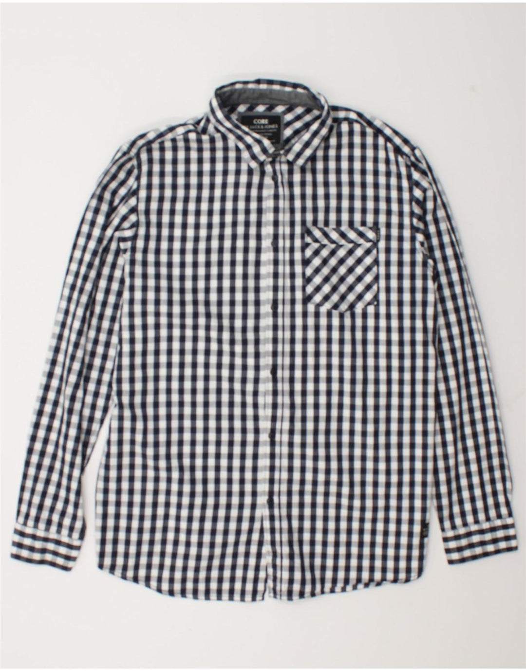 Koszula męska Jack & Jones 2XL, bawełniana, granatowa kratka
