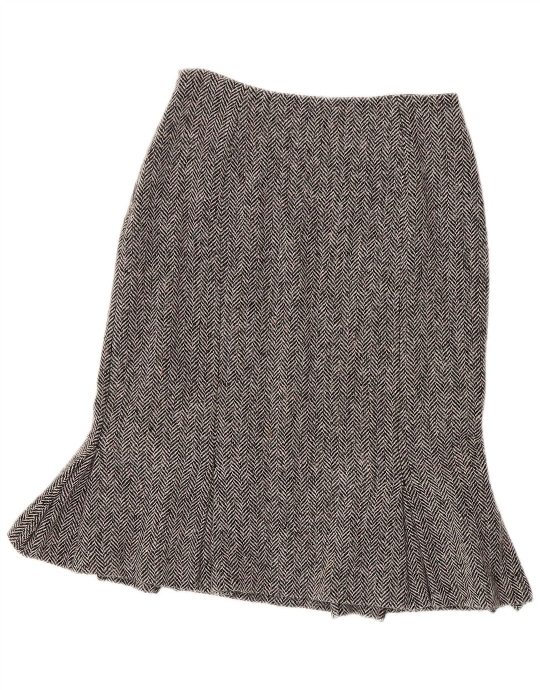 Spódnica damska Peplum Hobbs UK 10 Small W26 Szara wełna w jodełkę