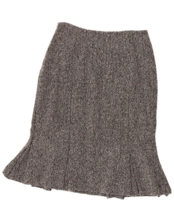 Spódnica damska Peplum Hobbs UK 10 Small W26 Szara wełna w jodełkę