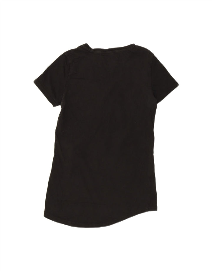 PUMA Womens Graphic T-Shirt Top UK 8 Small Black