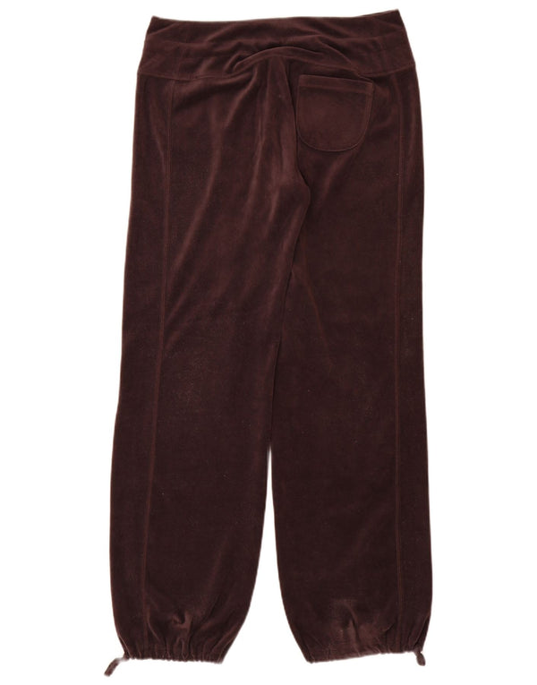Adidas Womens Loose Fit Tracksuit Trousers Joggers UK 12 Medium Maroon