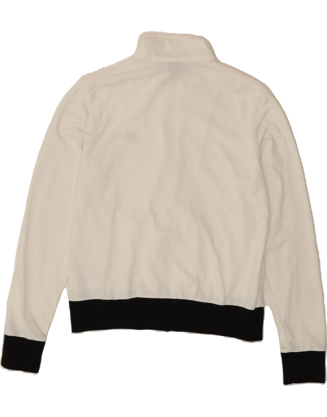 NIKE Womens Tracksuit Top Jacket UK 14 Large White Colourblock Polyester Vintage Nike and Second-Hand Nike from Messina Hembry 