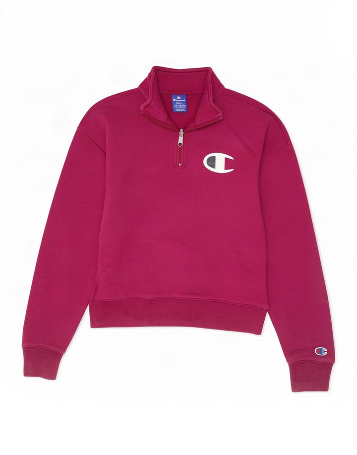 Sweter damski Champion Crop Oversize UK 10 Small Bordowy