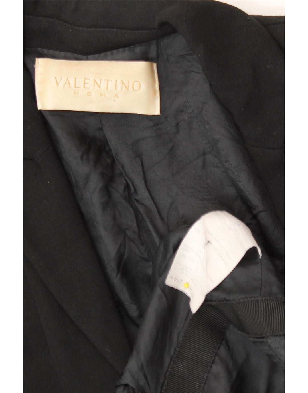Valentino Damska marynarka Roma Open Blazer UK 4 XS Czarna wełna