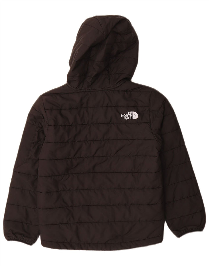 Wyściełana kurtka chłopięca z kapturem The North Face 9-10 lat, średni czarny poliester