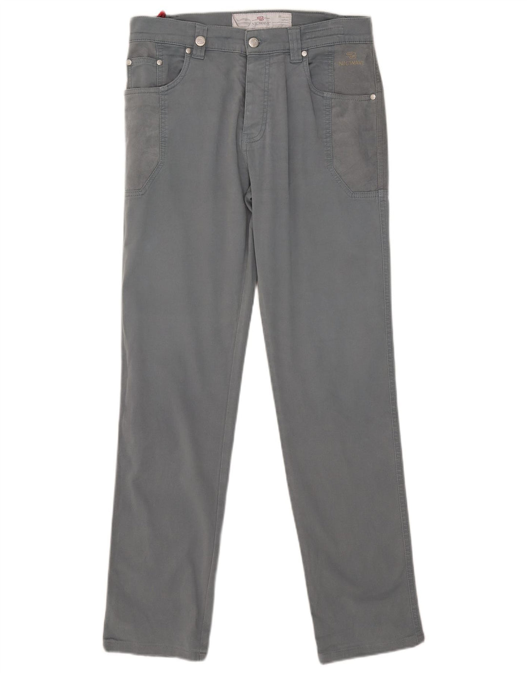 Męskie spodnie typu slim casual Nicwave IT 48 Medium W32 L32 Szara bawełna