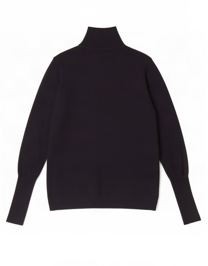Sweter damski Zara z golfem UK 14, średni granatowy, modal