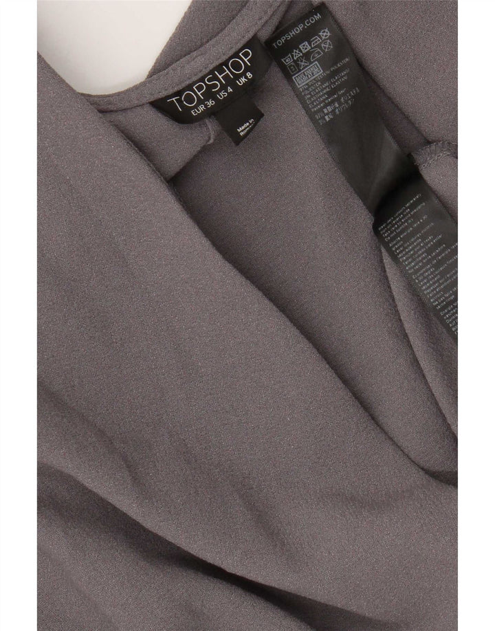 Damska sukienka kopertowa Topshop Batwing UK 8, mała, szary poliester