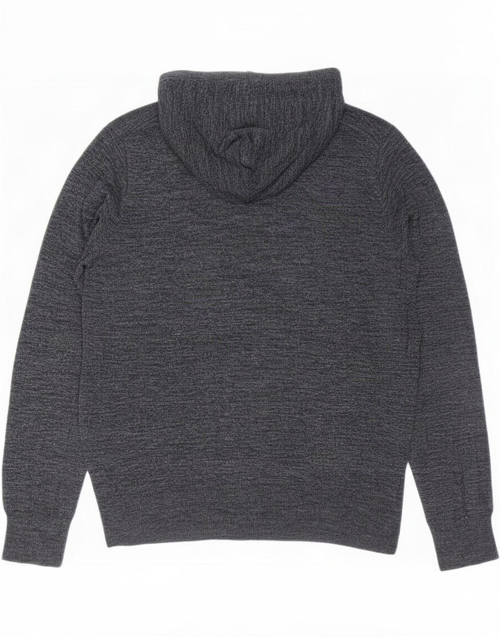 Męski sweter z kapturem J. Crew, duży, szary, nakrapiany