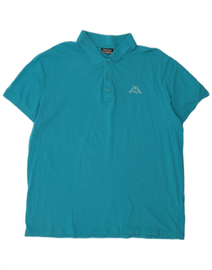 Męska koszulka polo Kappa 2XL, niebieska, bawełniana