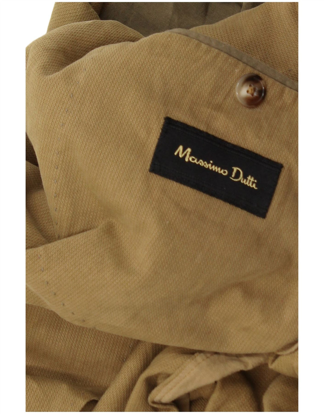 Męska marynarka zapinana na 2 guziki Massimo Dutti UK 36 Small Brown