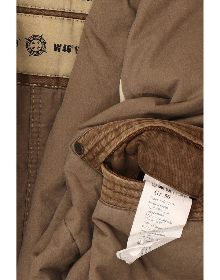 Męska kurtka wojskowa Camel Active IT 56 3XL brązowa bawełniana