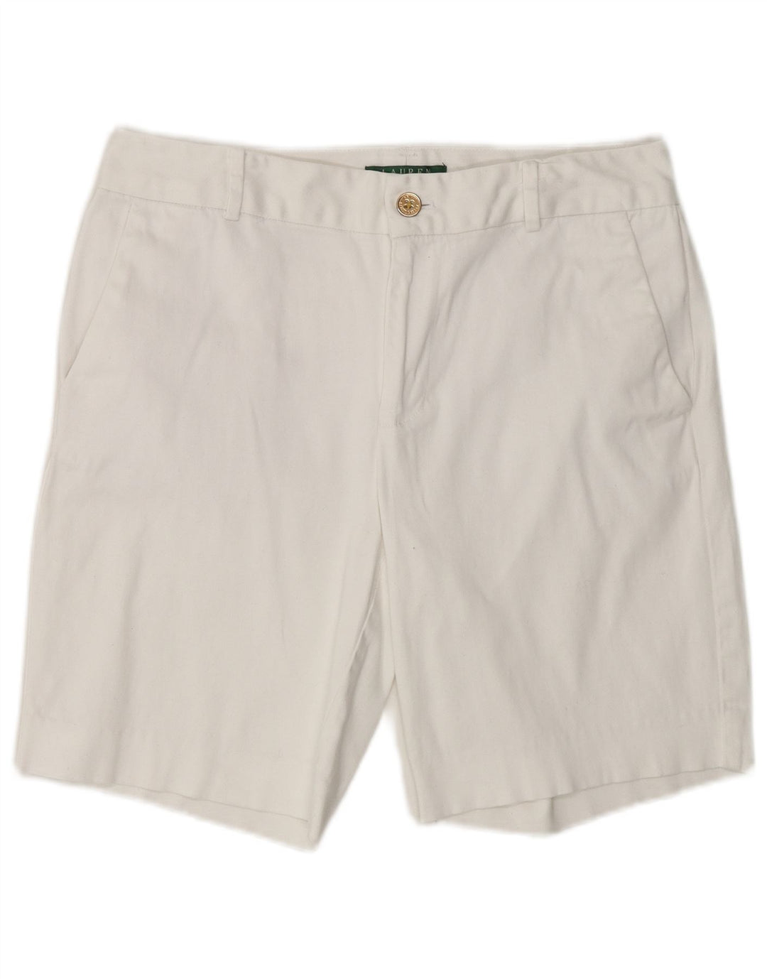 Damskie spodenki Chino Ralph Lauren US 8 Medium W32 Biała bawełna
