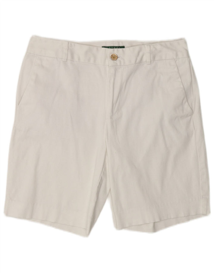 Damskie spodenki Chino Ralph Lauren US 8 Medium W32 Biała bawełna