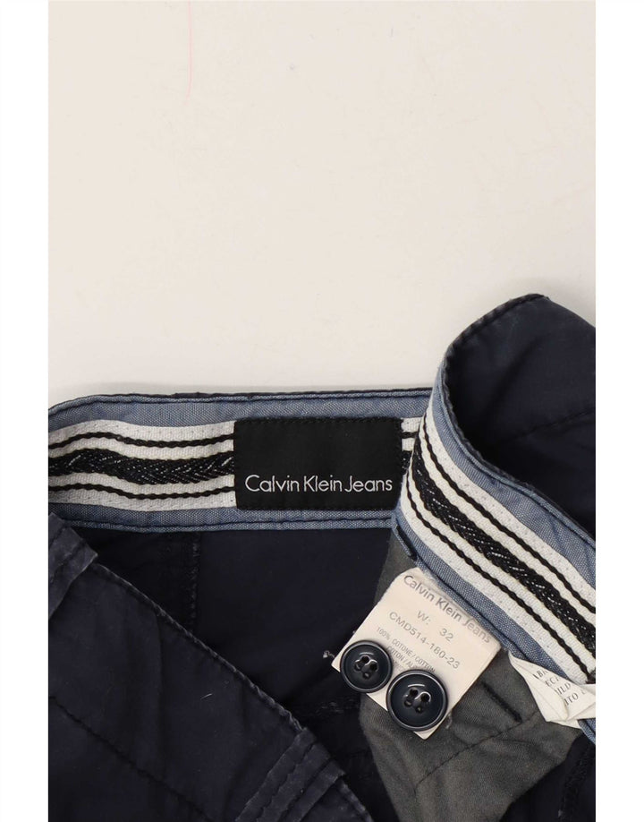 Męskie spodenki Chino Calvin Klein W32 Średni granatowy, bawełniany