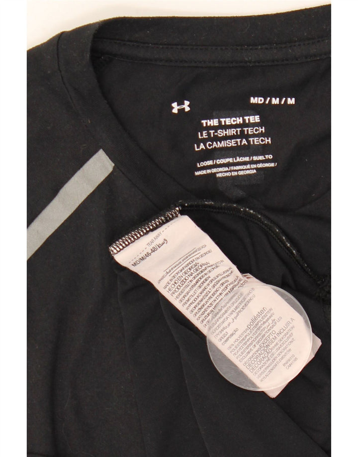 Męska koszulka z grafiką Under Armour, średni czarny poliester