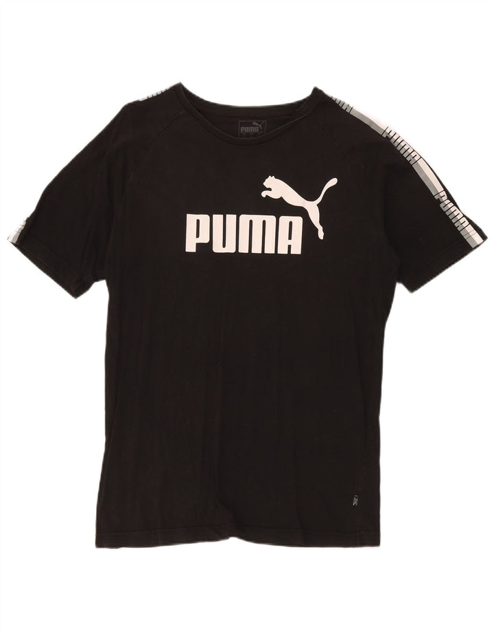Męski T-shirt Puma z grafiką, średni czarny