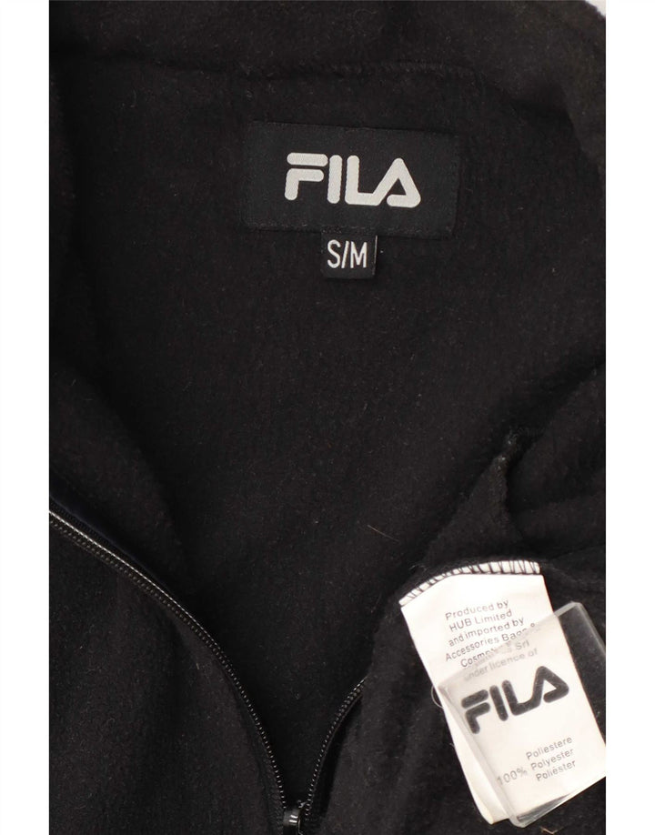 Męska kurtka polarowa Fila Liner UK 36, mała, czarna, poliester
