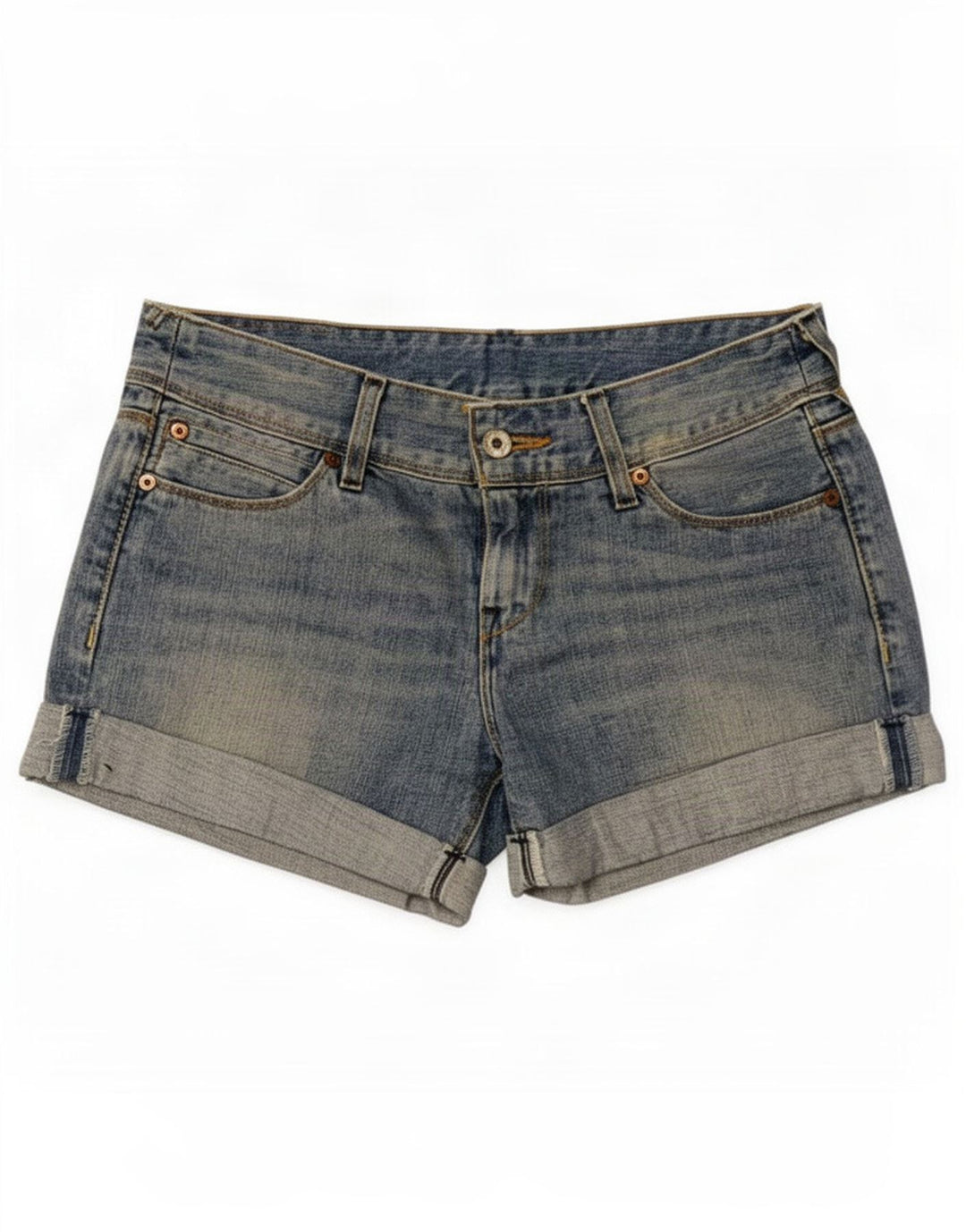 Damskie spodenki jeansowe Levi's Small W27 Niebieskie bawełniane