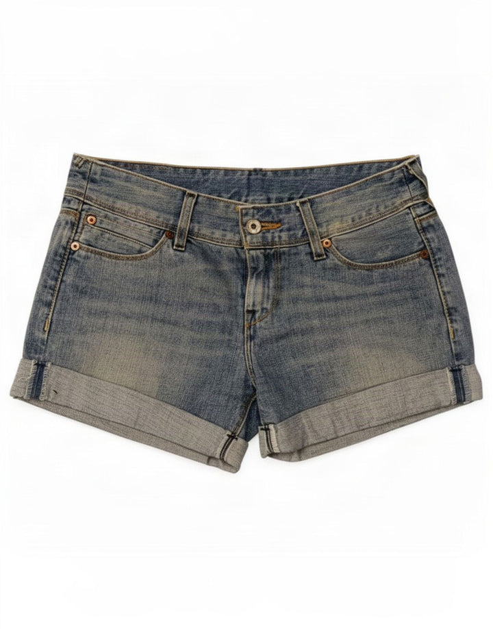 Damskie spodenki jeansowe Levi's Small W27 Niebieskie bawełniane