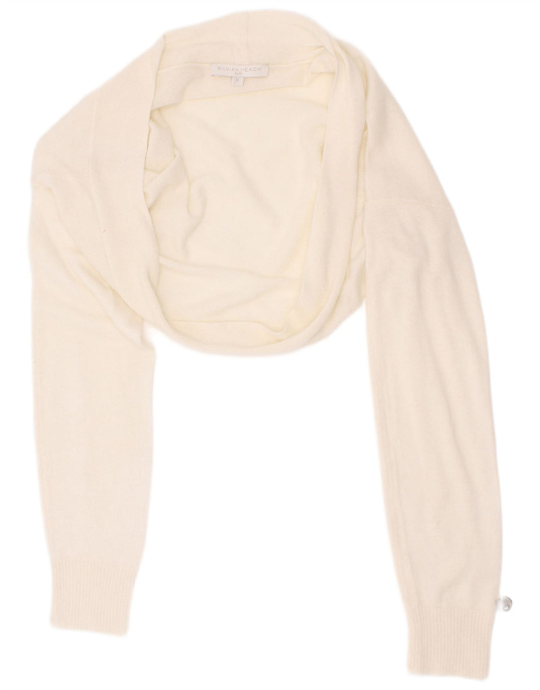 Bolero damskie Silvian Heach Top UK 8 Small Off White Wiskoza