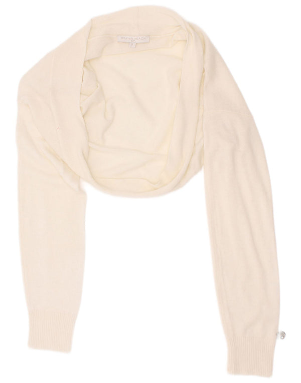 Bolero damskie Silvian Heach Top UK 8 Small Off White Wiskoza
