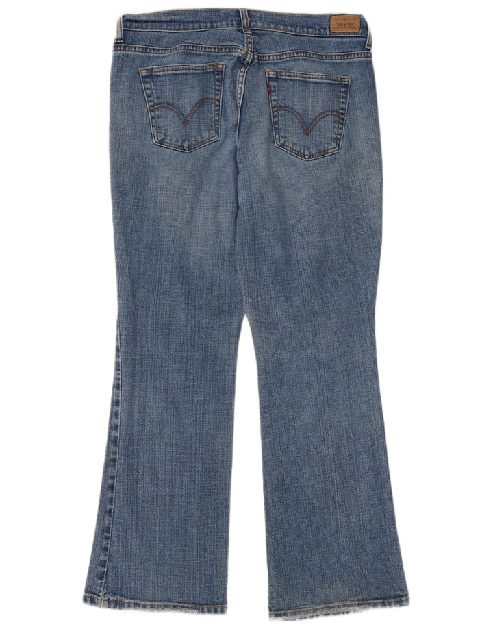 Damskie dżinsy Levi's 515 Bootcut US 12, duże, W32 L29, niebieska bawełna