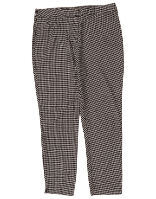 Damskie spodnie garniturowe Hobbs UK 12 Medium W32 L28 Czarne pepitkę