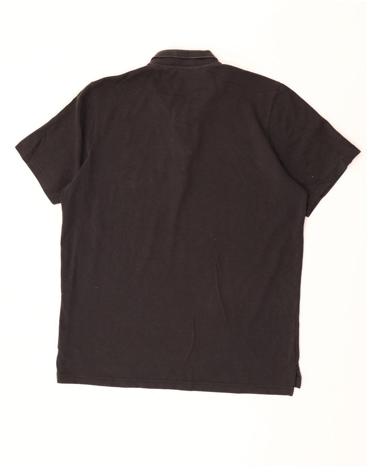 Męska koszulka polo Adidas, duża, czarna, bawełniana