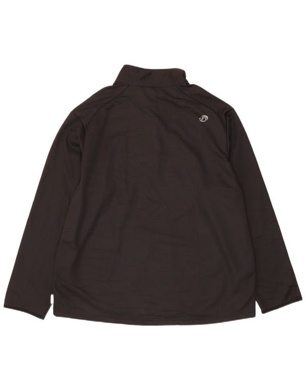 Męski sweter z zamkiem błyskawicznym TRIBORD 3XL, czarny poliester