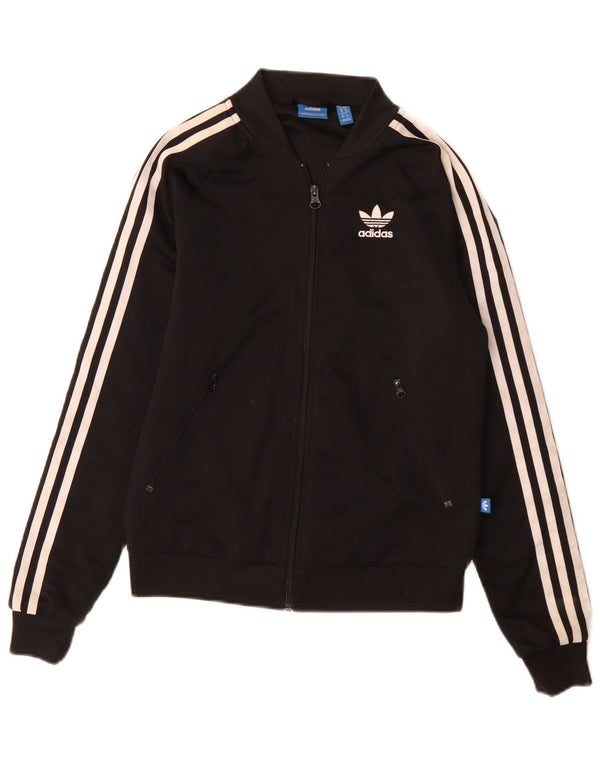 Damska kurtka dresowa adidas Graphic Loose Fit Top Jacket UK 6 XS Black Sports