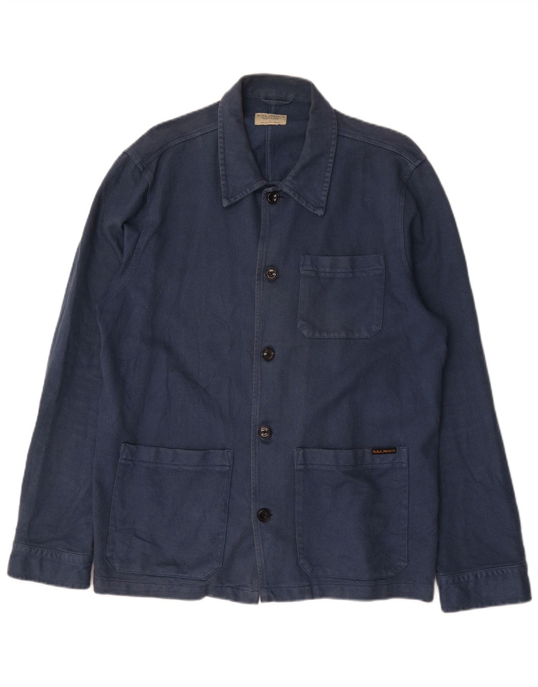 Męska kurtka użytkowa Nudie Jeans UK 40, duża, niebieska, bawełniana