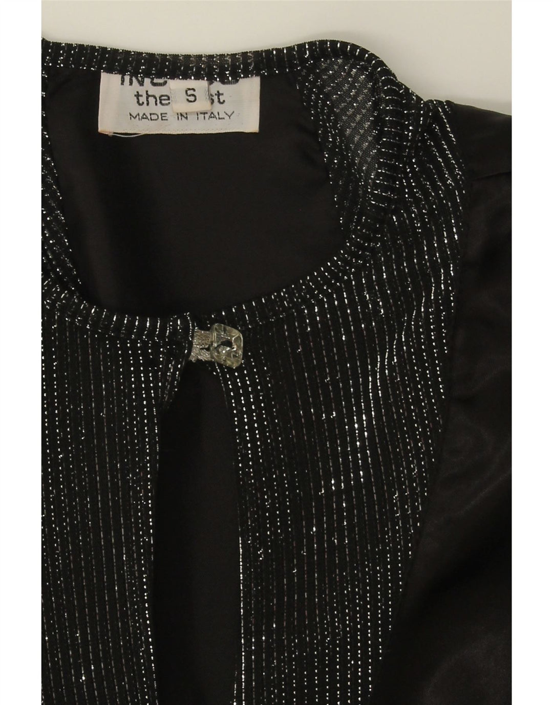 VINTAGE Womens Oversized Long Sleeve Blouse Top UK 10 Small Black Vintage Vintage and Second-Hand Vintage from Messina Hembry 