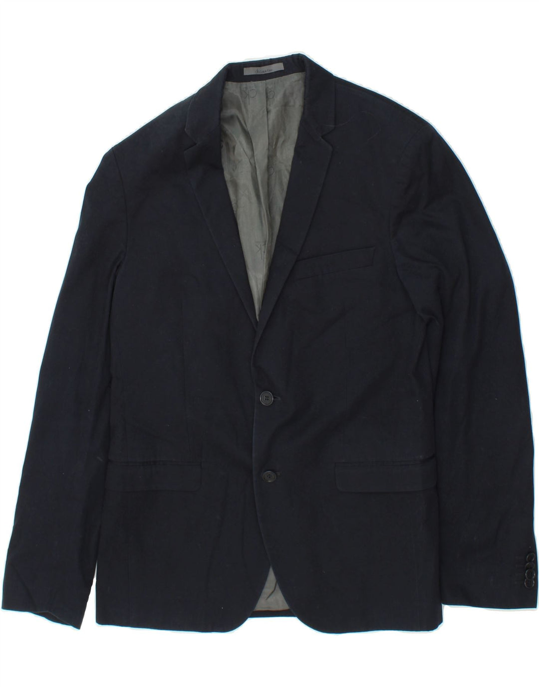 CALVIN KLEIN Mens 2 Button Blazer Jacket UK 38 Medium Navy Blue Vintage Calvin Klein and Second-Hand Calvin Klein from Messina Hembry 