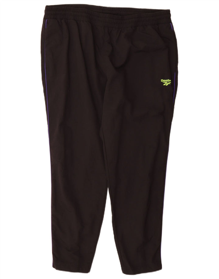 Męskie spodnie dresowe Reebok XL, czarne, nylonowe