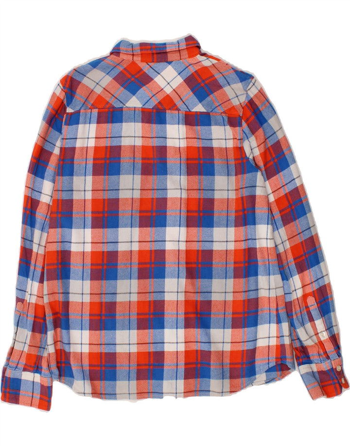 J. CREW Womens Flannel Shirt UK 16 Large Multicoloured Check Cotton Vintage J. Crew and Second-Hand J. Crew from Messina Hembry 