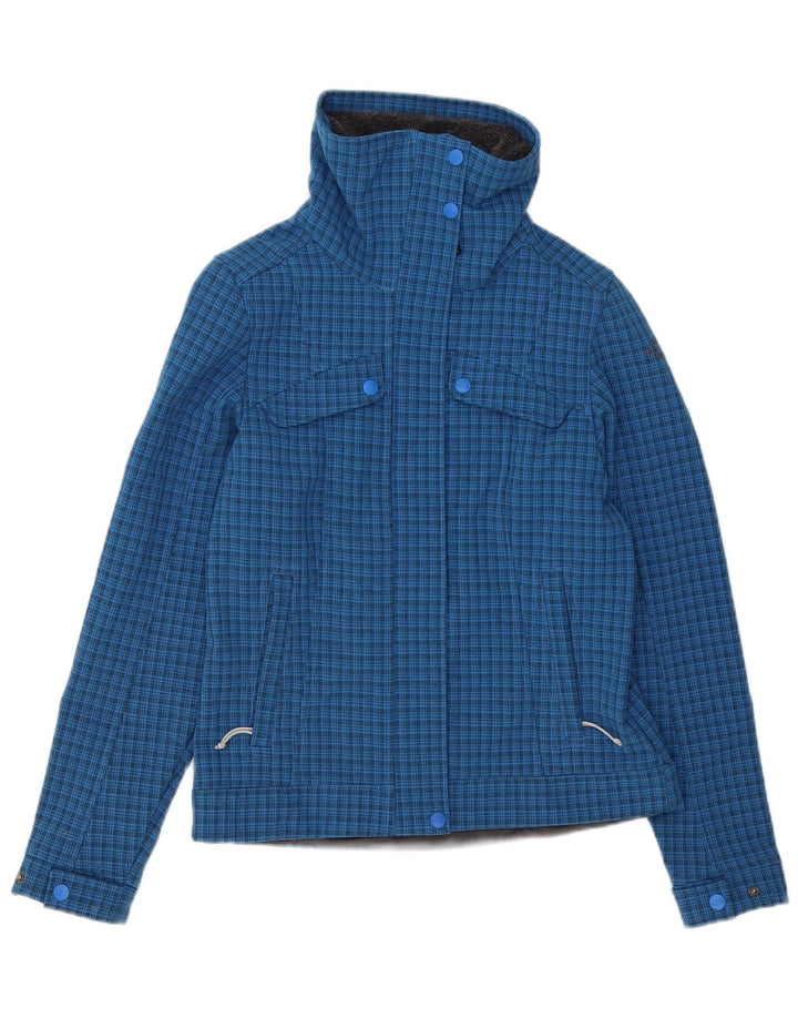 Damska kurtka wiatrówka The North Face UK 10 w małą niebieską kratkę, poliester