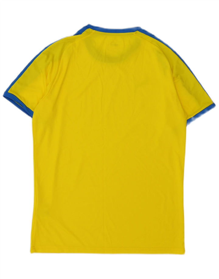 T-shirt męski Puma Top, średni żółty poliester z blokami kolorów