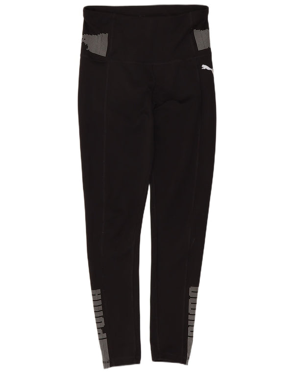 Damskie legginsy Puma Graphic UK 6 XS, poliester w czarne cętki