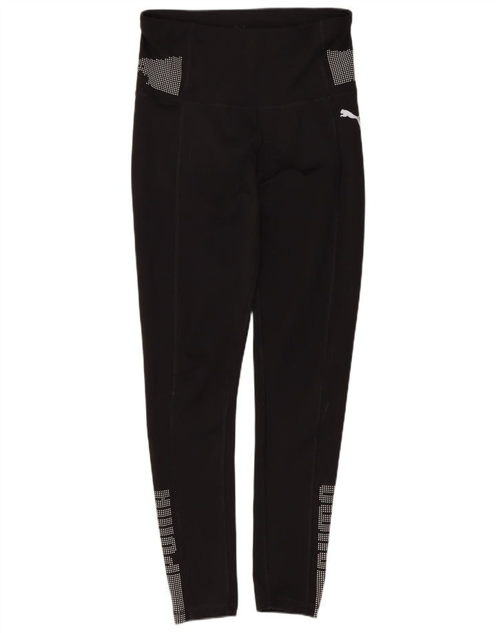 Damskie legginsy Puma Graphic UK 6 XS, poliester w czarne cętki