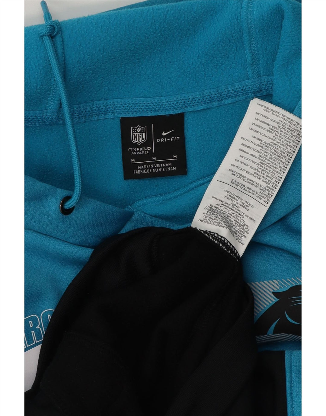 Męska bluza z kapturem Carolina Panthers, średnioniebieska, NFL TEAM APPAREL