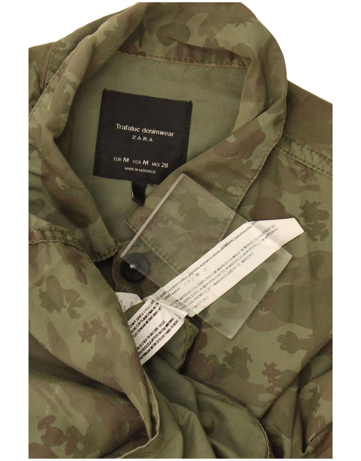 Męska kurtka Utility Zara Peanuts Graphic UK 38, średni kamuflaż khaki