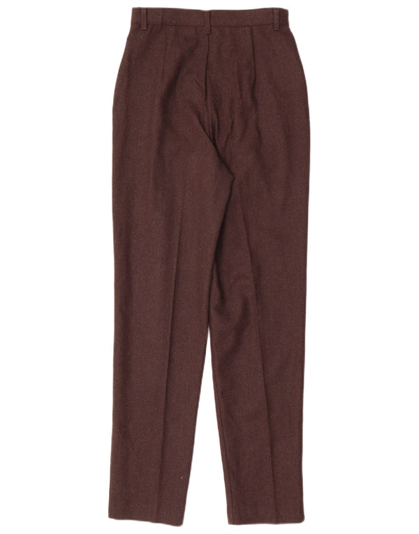 Spodnie damskie Benetton z wysokim stanem IT 40 Small W24 L30 brązowe