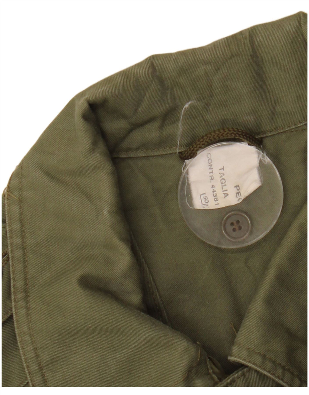 Vintage męski płaszcz wojskowy UK 42 XL Khaki
