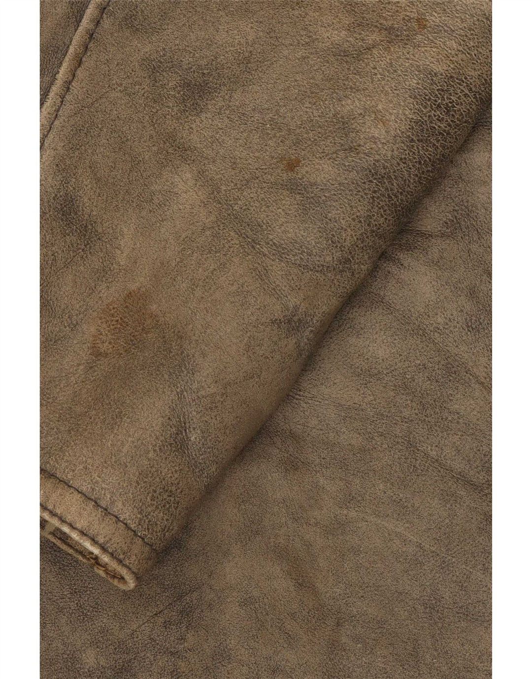 Damska kurtka shearling w stylu vintage IT 46, duża, szara
