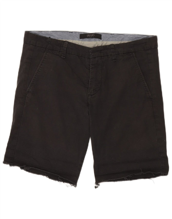 Męskie spodenki chino LIU JO Slim Fit IT 50 Large W36, czarna bawełna