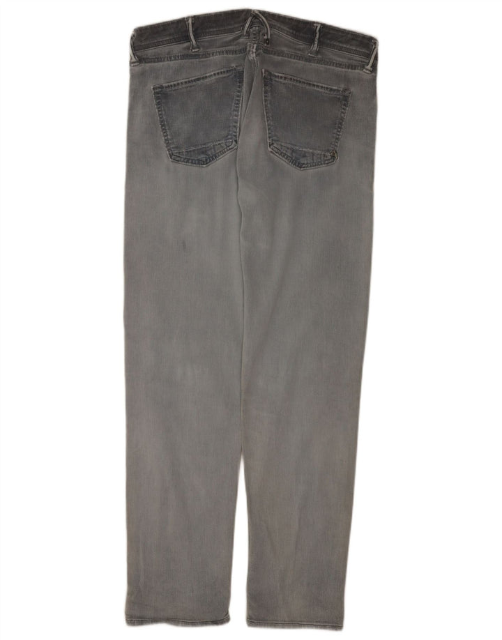 Damskie jeansy rowerowe Slim W33 L30 Szara bawełna