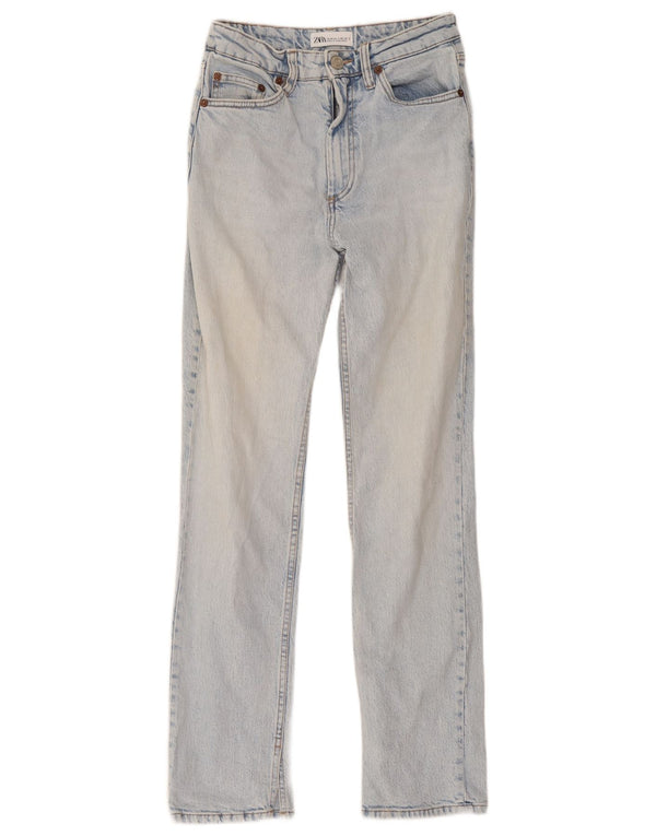 Damskie proste dżinsy Zara EU 36 XS W26 L30 Niebieskie