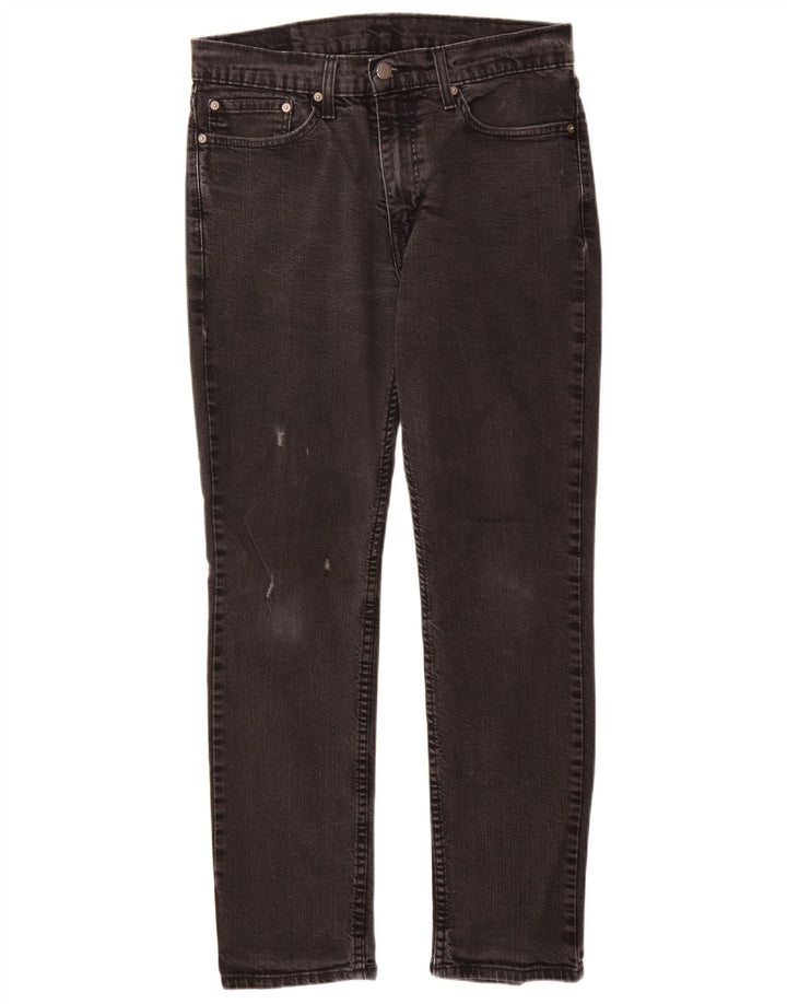 Męskie jeansy Levi's 511 w trudnej sytuacji W34 L32 Czarna bawełna