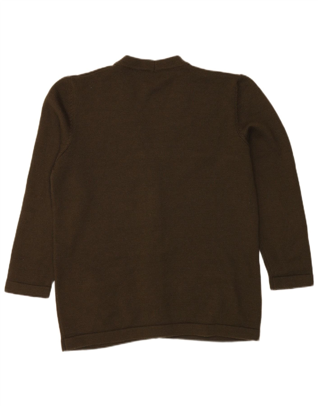 LUISA SPAGNOLI Damski sweter kardigan UK 18 XL, wełna khaki